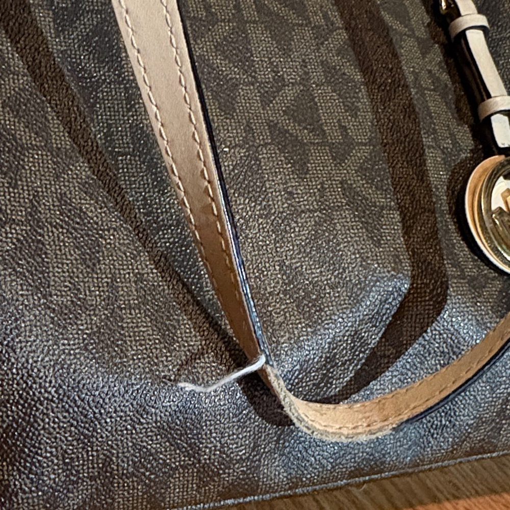 Michael Kors Dark Brown and Tan Tote - Picture 3 of 7
